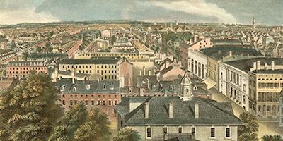 Banner Image: Panorama of Philadelphia from the State House Steeple, Looking West. From J. C. Wild, Panorama and Views of Philadelphia and its Vicinity.... (Philadelphia: J.B. Chevalier, 1838).
