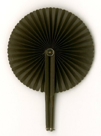 front view, fan completely open